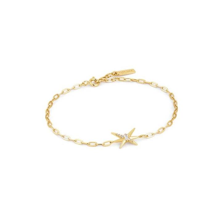 Ania Haie Gold Plated Spike Chain Bracelet