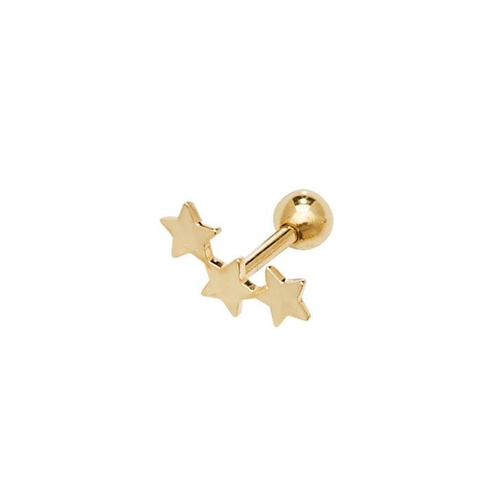 9ct Yellow Gold Constellation Cartilage Stud Earring