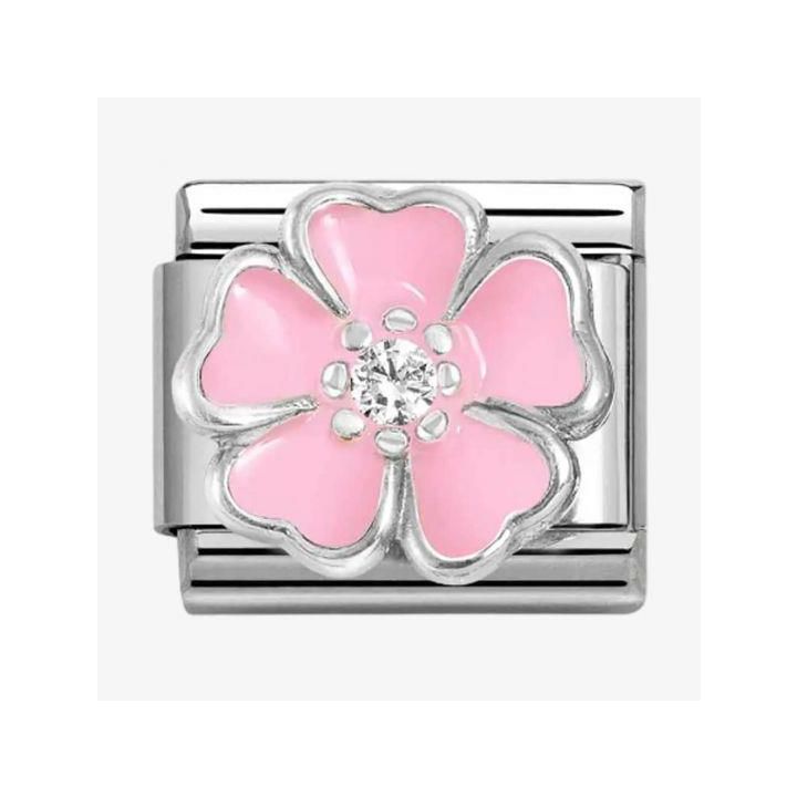 Nomination Symbols Pink Flower Charm