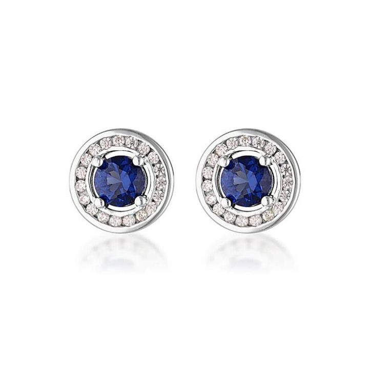 Georgini Milestone Blue Cubic Zirconia Earrings