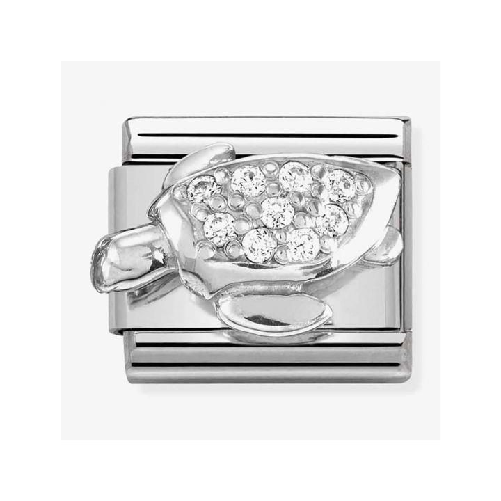 Nomination Cubic Zirconia Sea Turtle Charm