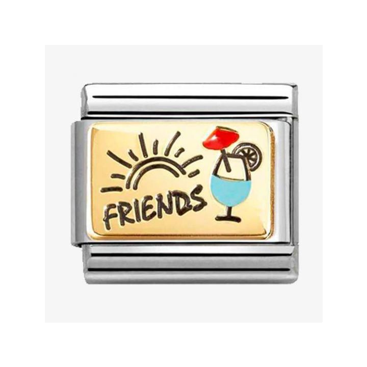 Nomination Gold Friends & Cocktails Charm