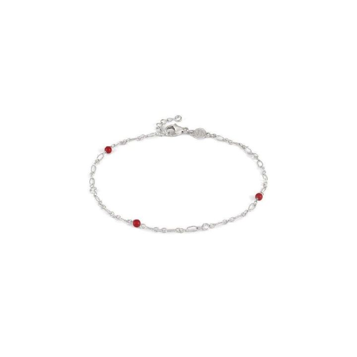 Nomination Anklet with Coral Stones