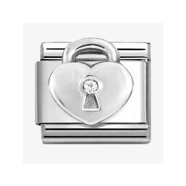 Nomination Heart Padlock Charm