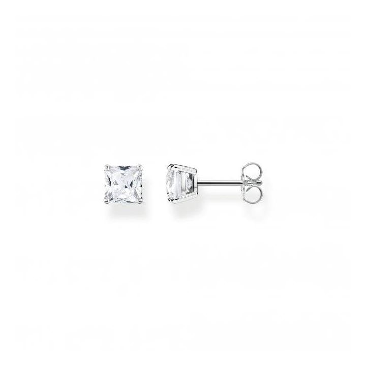 Thomas Sabo Princess Cut Cubic Zirconia Stud Earrings