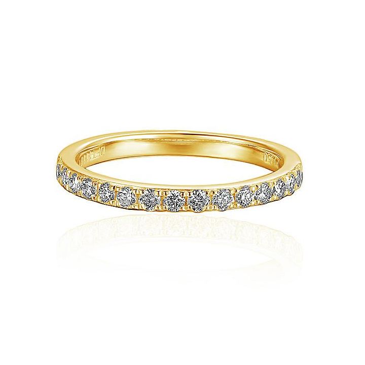 18ct Yellow Gold 0.20ct Diamond Half Eternity Style Ring