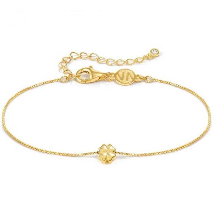 Nomination Gold Plated Four Leaf Clover Bracelet