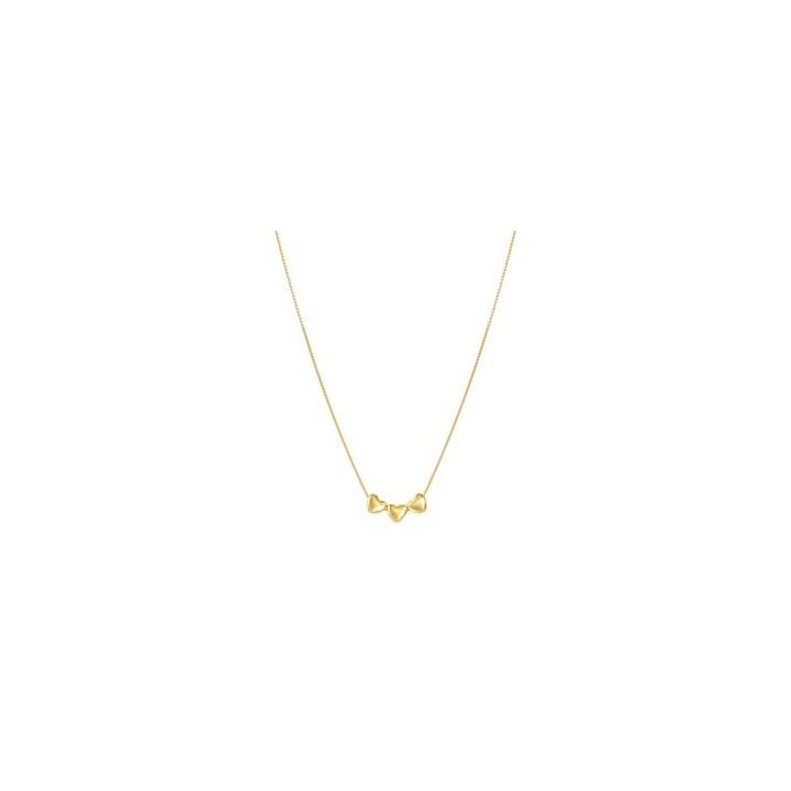 Nomination Gold Plated Hearts Necklace