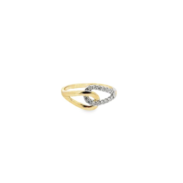 9ct Yellow Gold Diamond Ring