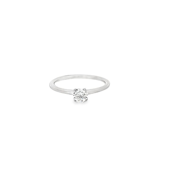 Platinum 0.40ct Round Brilliant Cut Diamond Ring