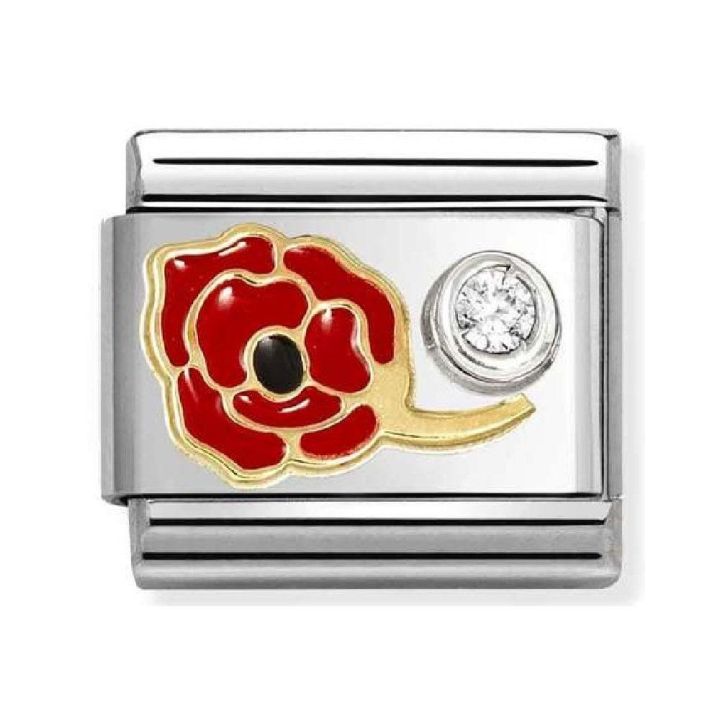 Nomination Classic Composable Red Poppy Charm