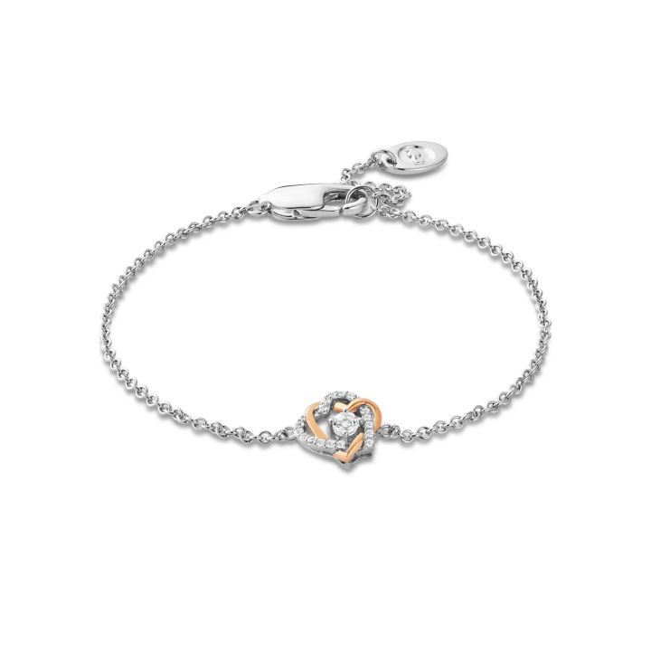 Clogau Sterling Silver Forever Yours Heart Bracelet