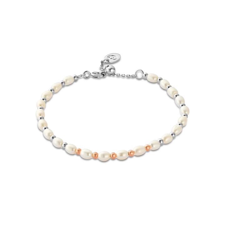 Clogau Beachcomber Silver & Pearl Bracelet