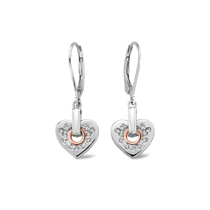 Clogau Cariad Sparkle Drop Earrings