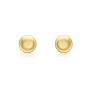 9ct Yellow Gold Button Stud Earrings