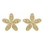 byBiehl Forget Me Not Sparkle Gold Plated Earrings