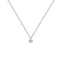 Diamonfire Rub Over 0.25ct Zirconia Solitaire Necklace
