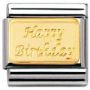 Nomination Happy Birthday Charm