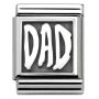 Nomination Oxidized Dad Big Link Charm