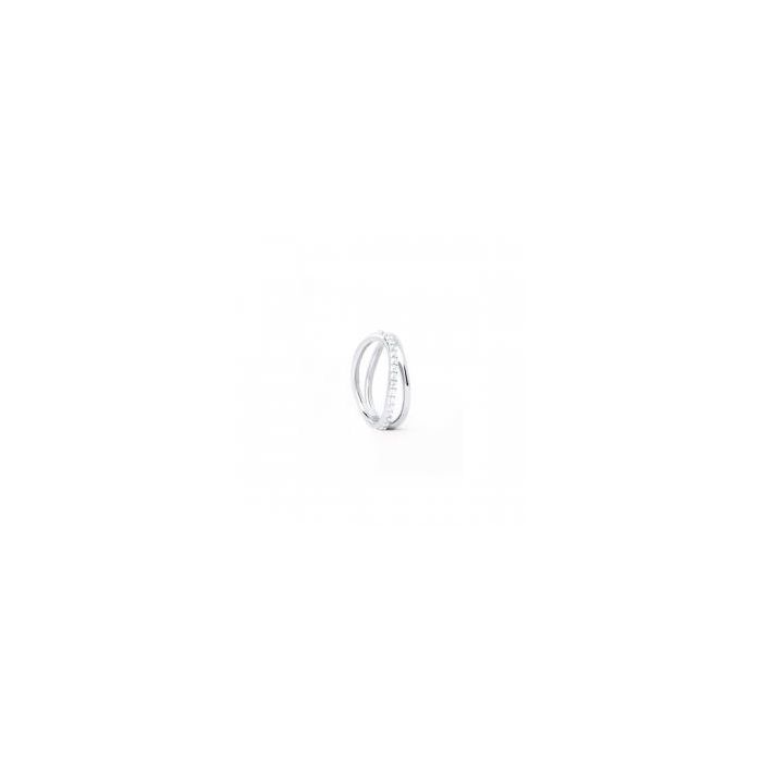 PDPAOLA ツイスターリング Gold-plated distinctive stacking ring featuring a fluid